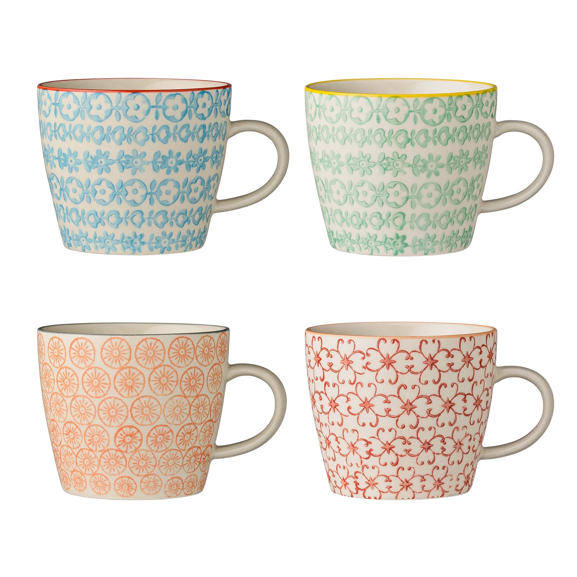 Tazzina Carla 4 pezzi multicolore,  Bloomingville