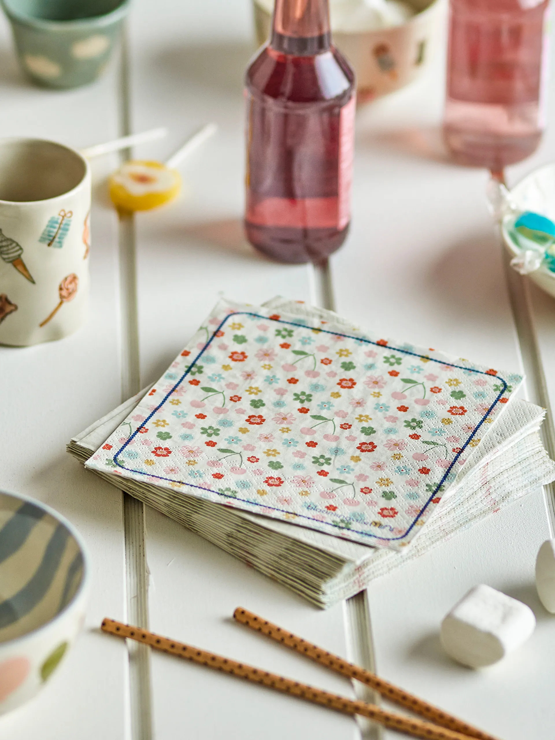 Tovaglioli di carta Cherry 20 pezzi, Rosa Bloomingville