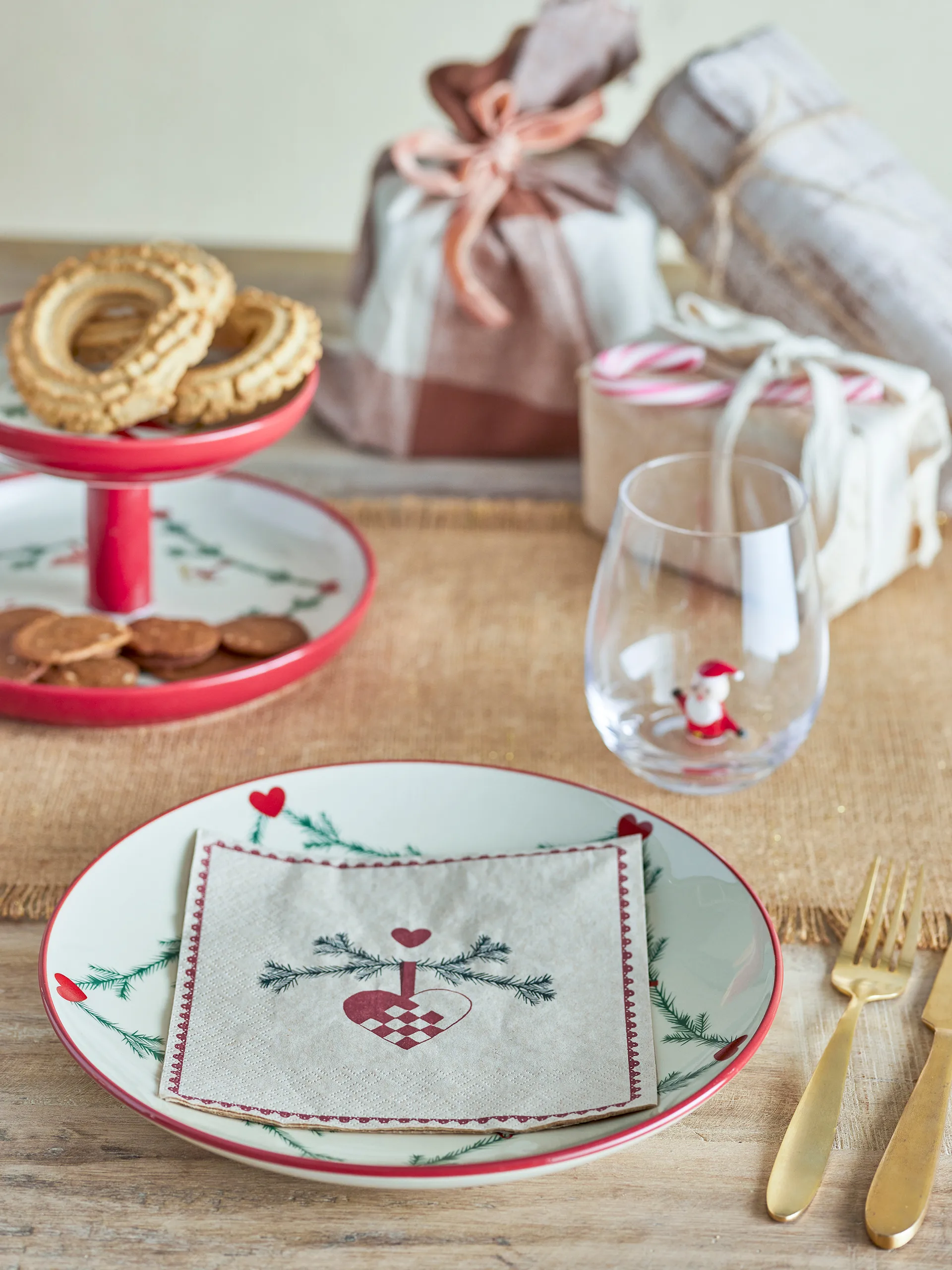 Tovaglioli di carta Yule 33x33 cm confezione da 20, Multi Bloomingville