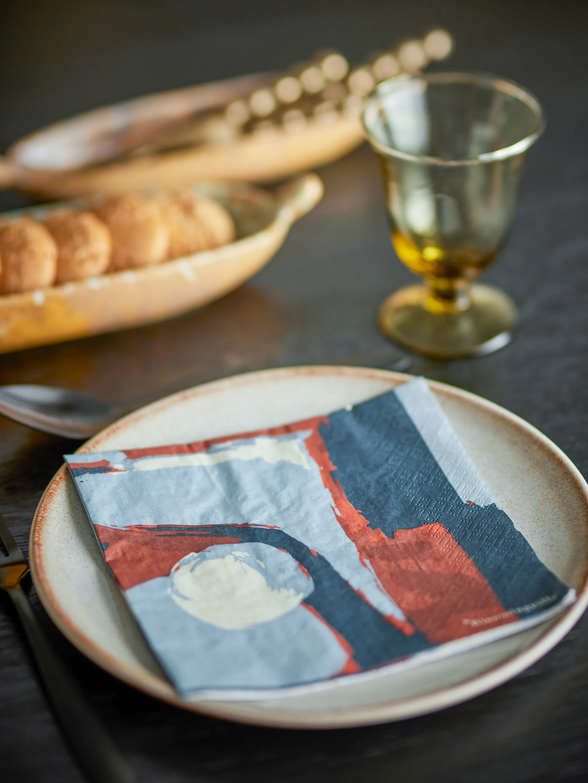 Tovagliolo Arty 20-pack, Blu Bloomingville