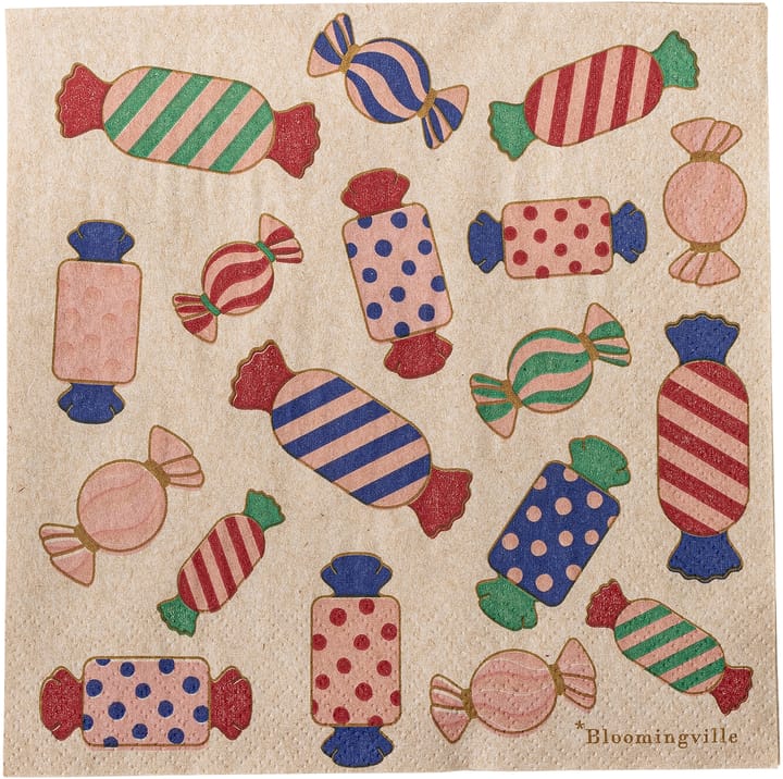 Tovagliolo Caramella 33x33 cm confezione da 20 - Rosa - Bloomingville