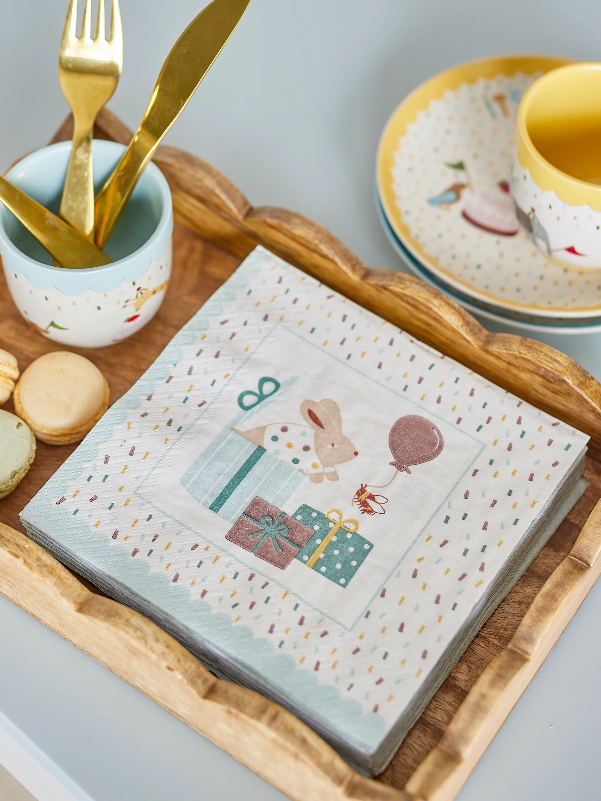 Tovagliolo Celebrate 20-pack, Blu Bloomingville