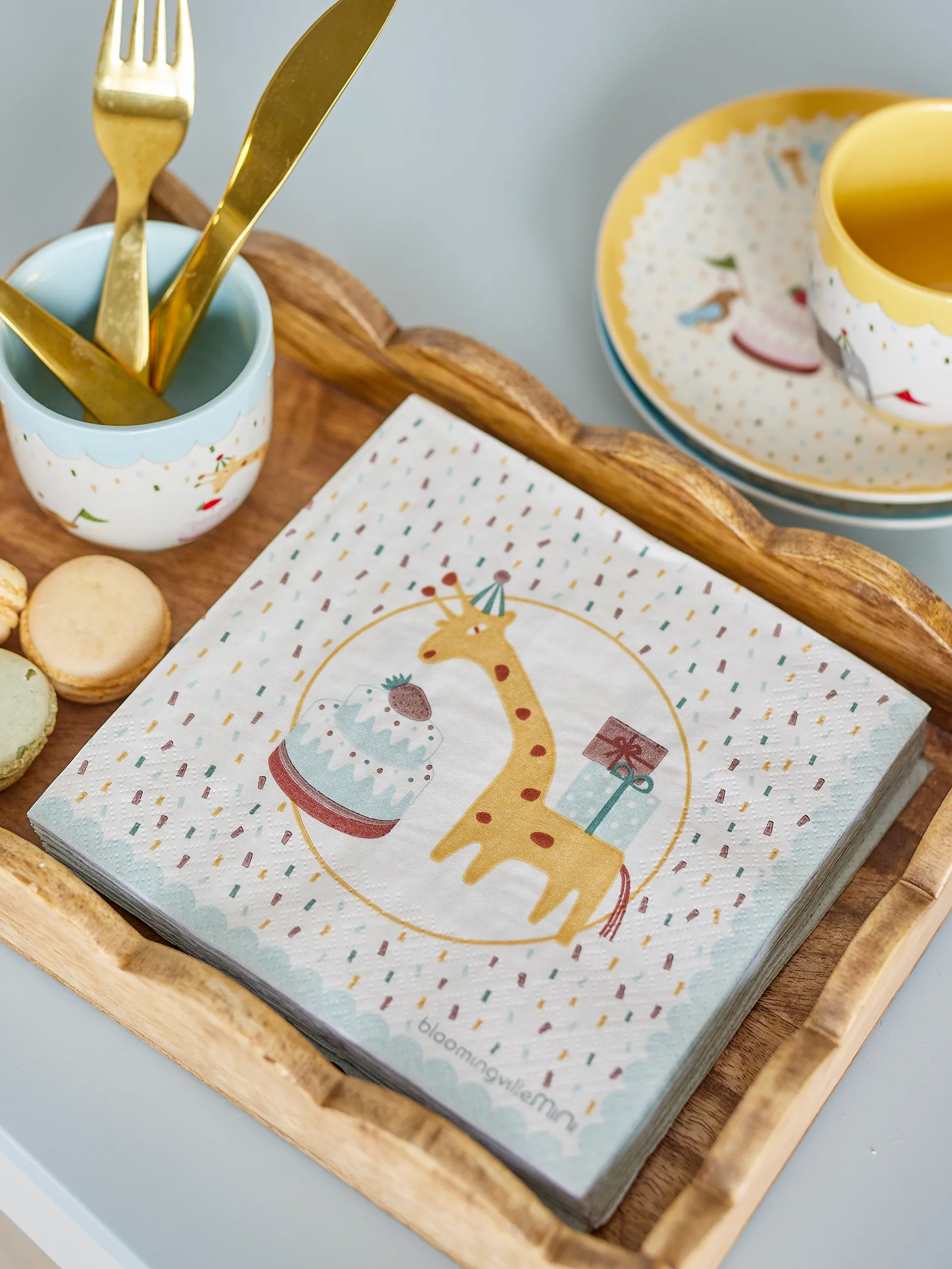 Tovagliolo Celebrate 20-pack, Blu Bloomingville