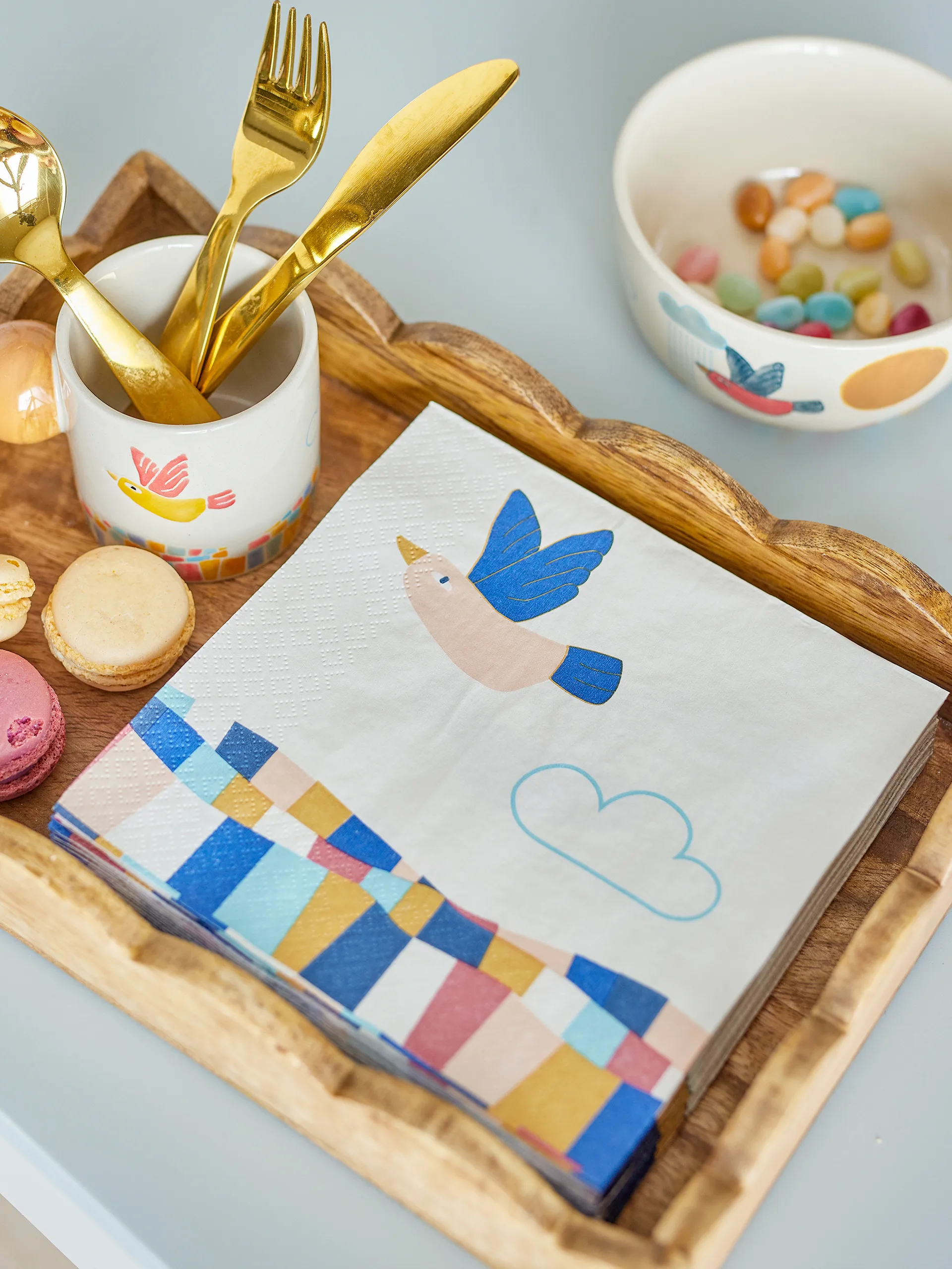 Tovagliolo Colorine 20-pack, Natur Bloomingville