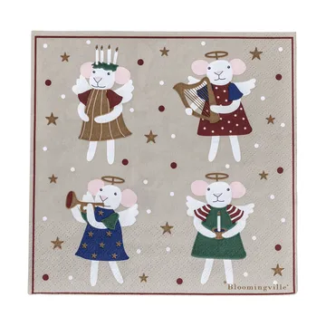 Tovagliolo di carta Peo - Multicolore, 33x33 cm - Bloomingville