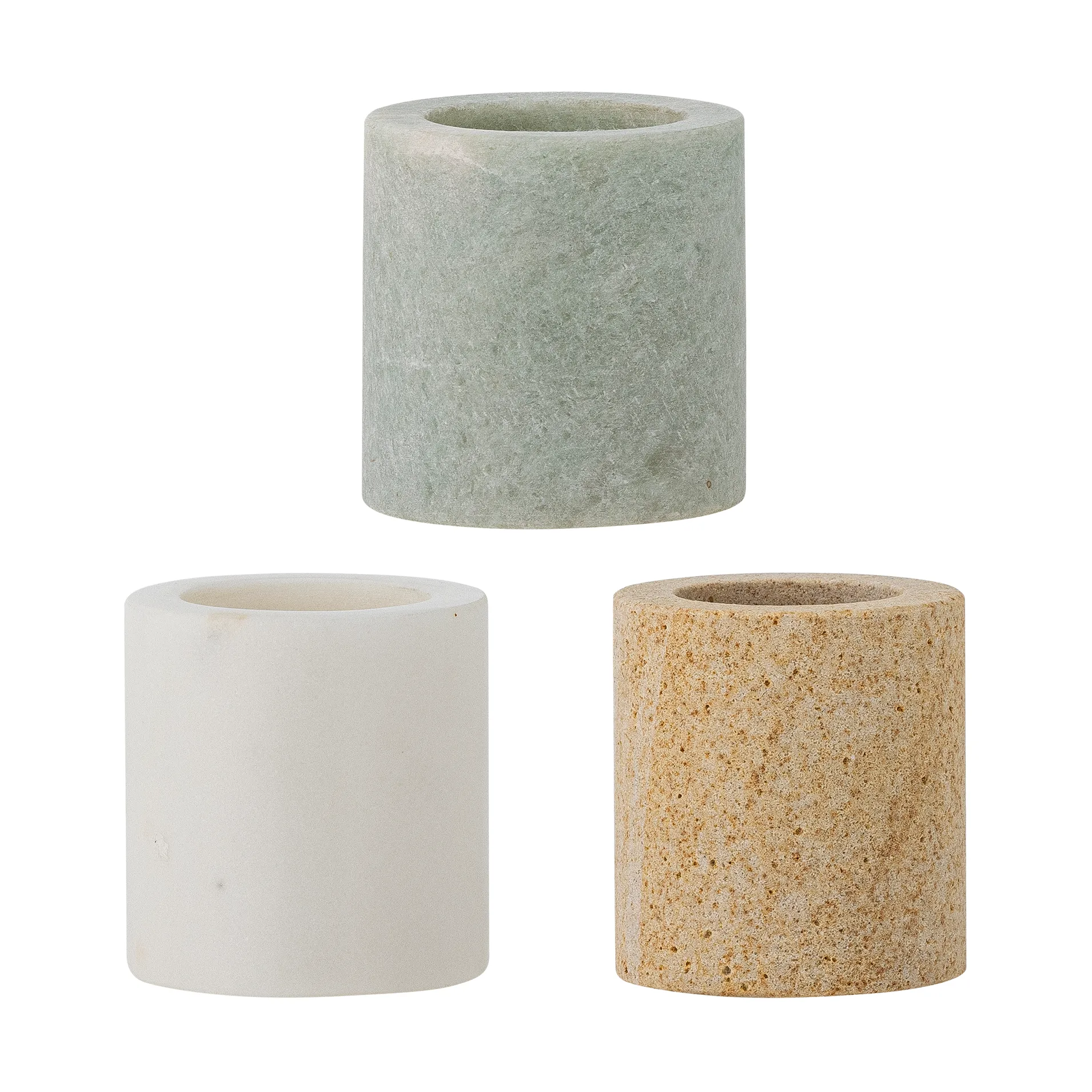 Vasetto Kokui 3 pezzi, Marmo Bloomingville