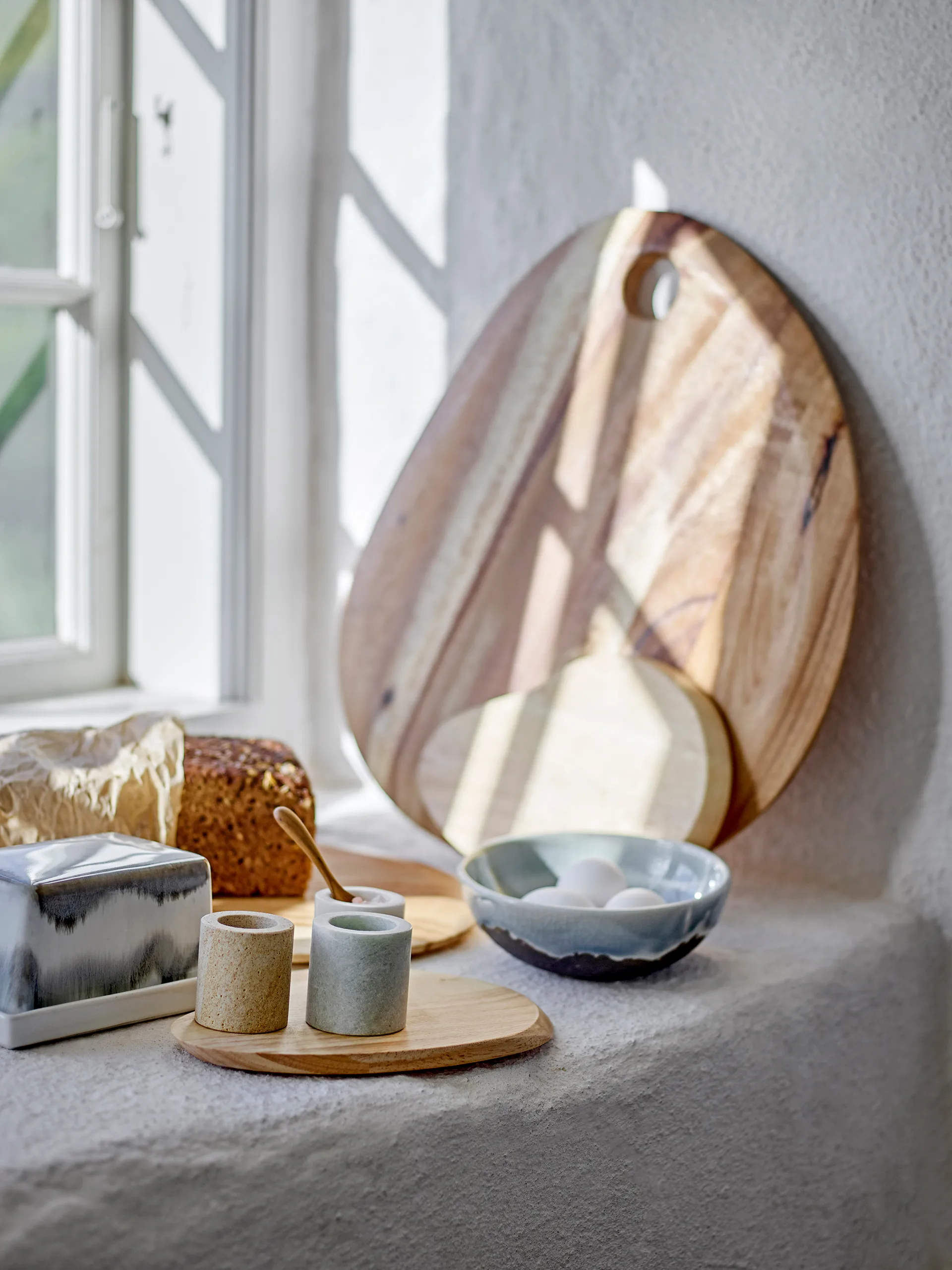 Vasetto Kokui 3 pezzi, Marmo Bloomingville