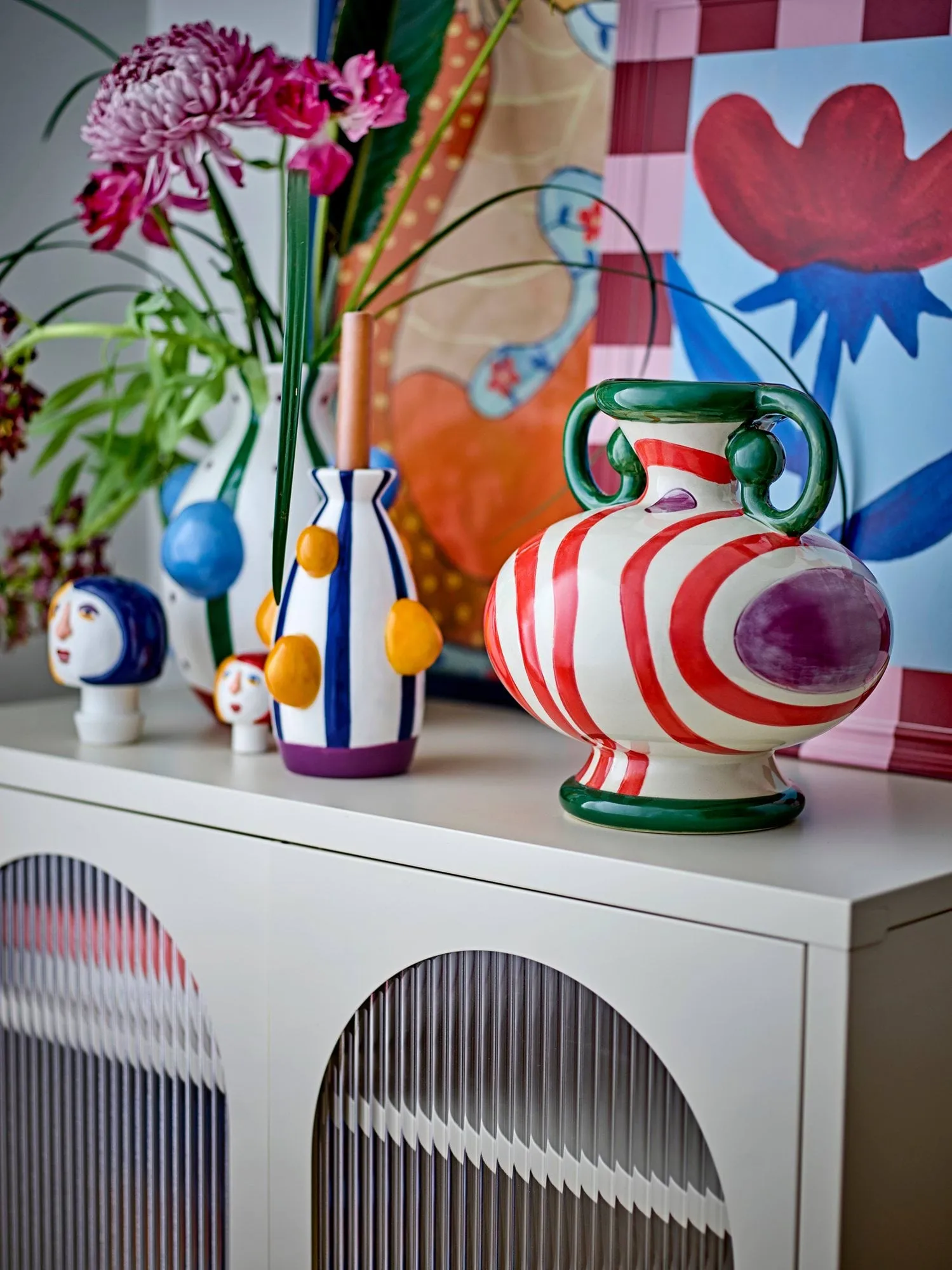 Vaso Betiva, Multi stoneware Bloomingville
