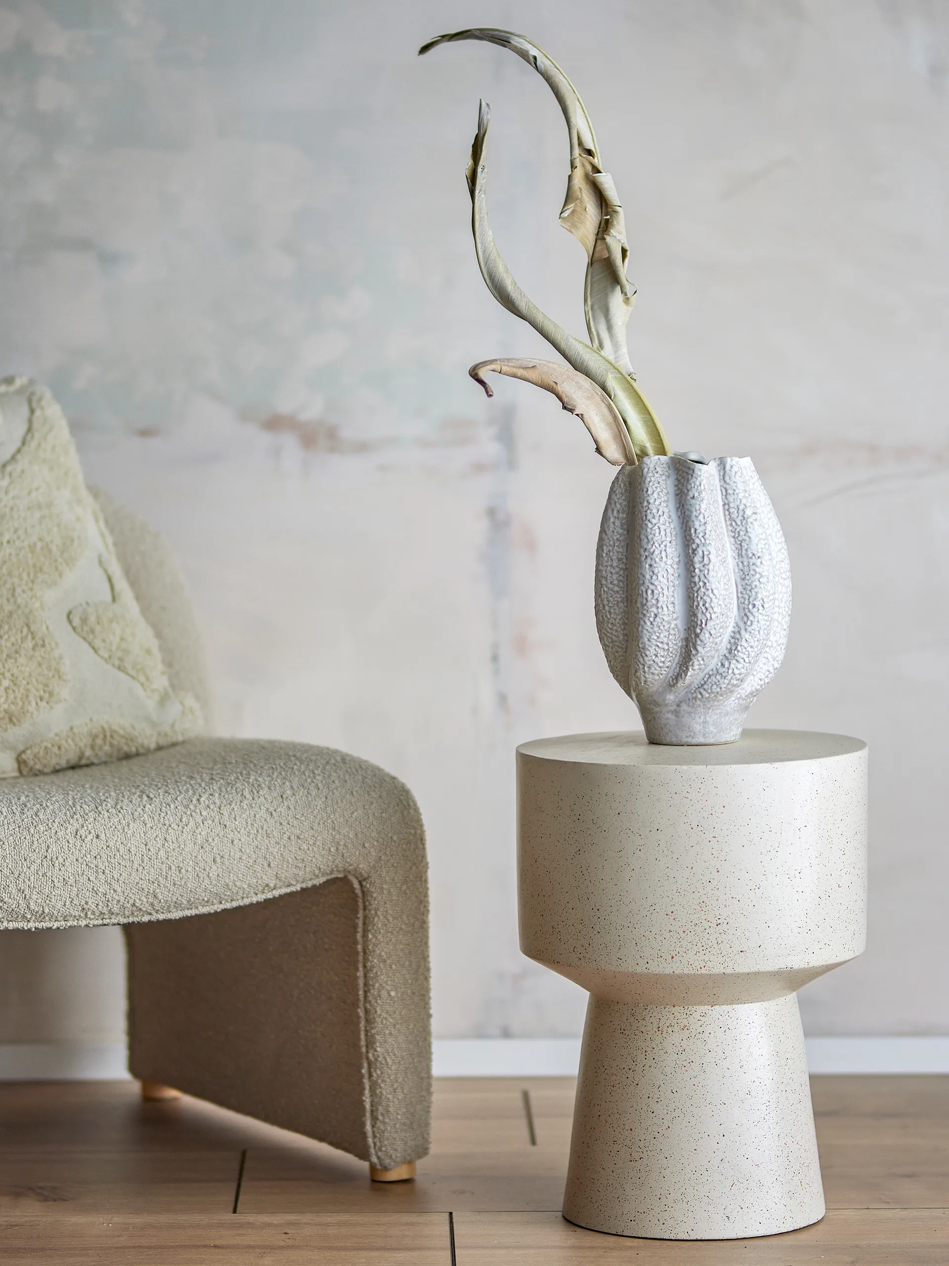 Vaso Cove 28 cm, Bianco Bloomingville