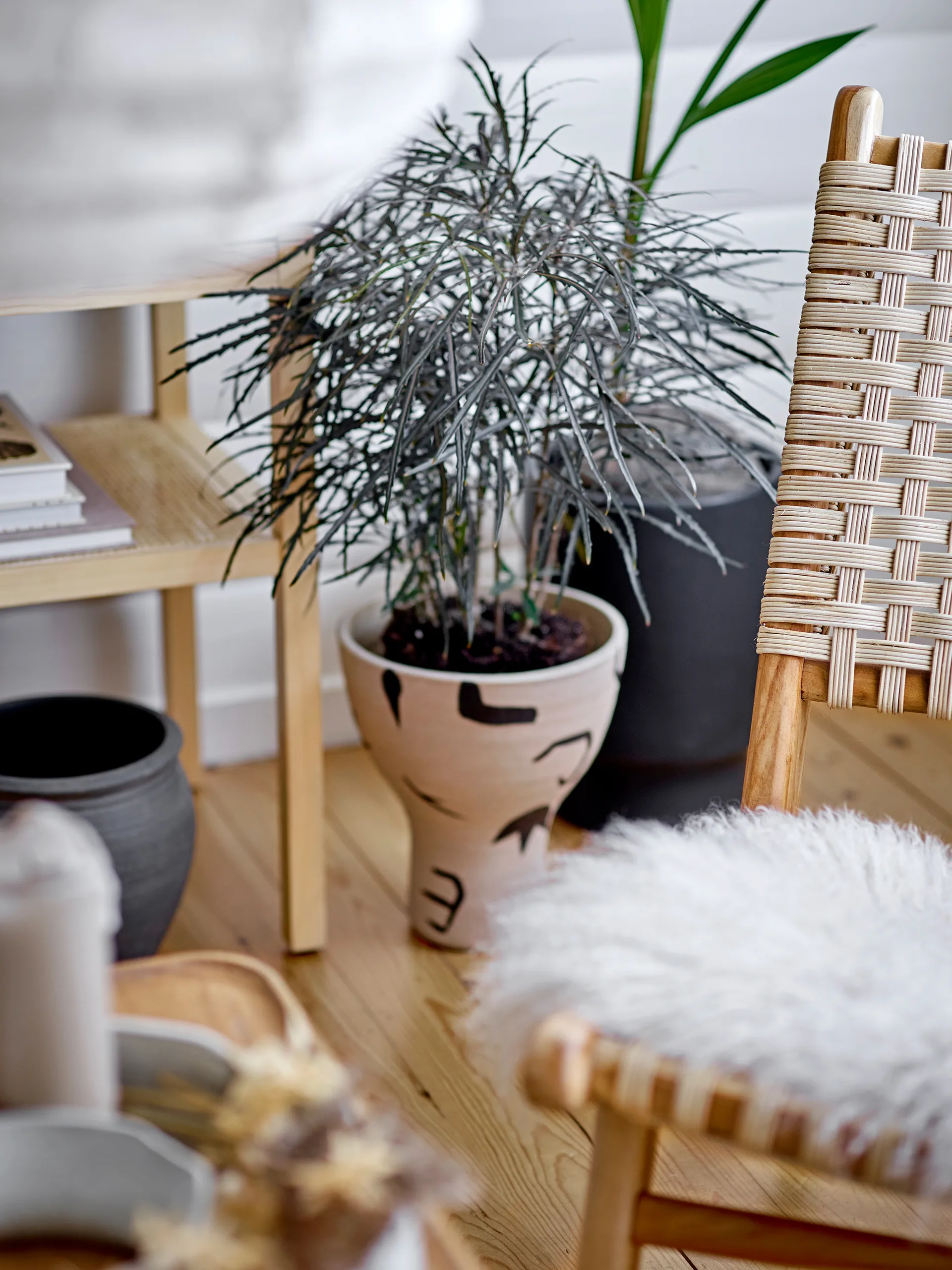 Vaso da fiori Mac Ø 24,5 cm, Nero Bloomingville