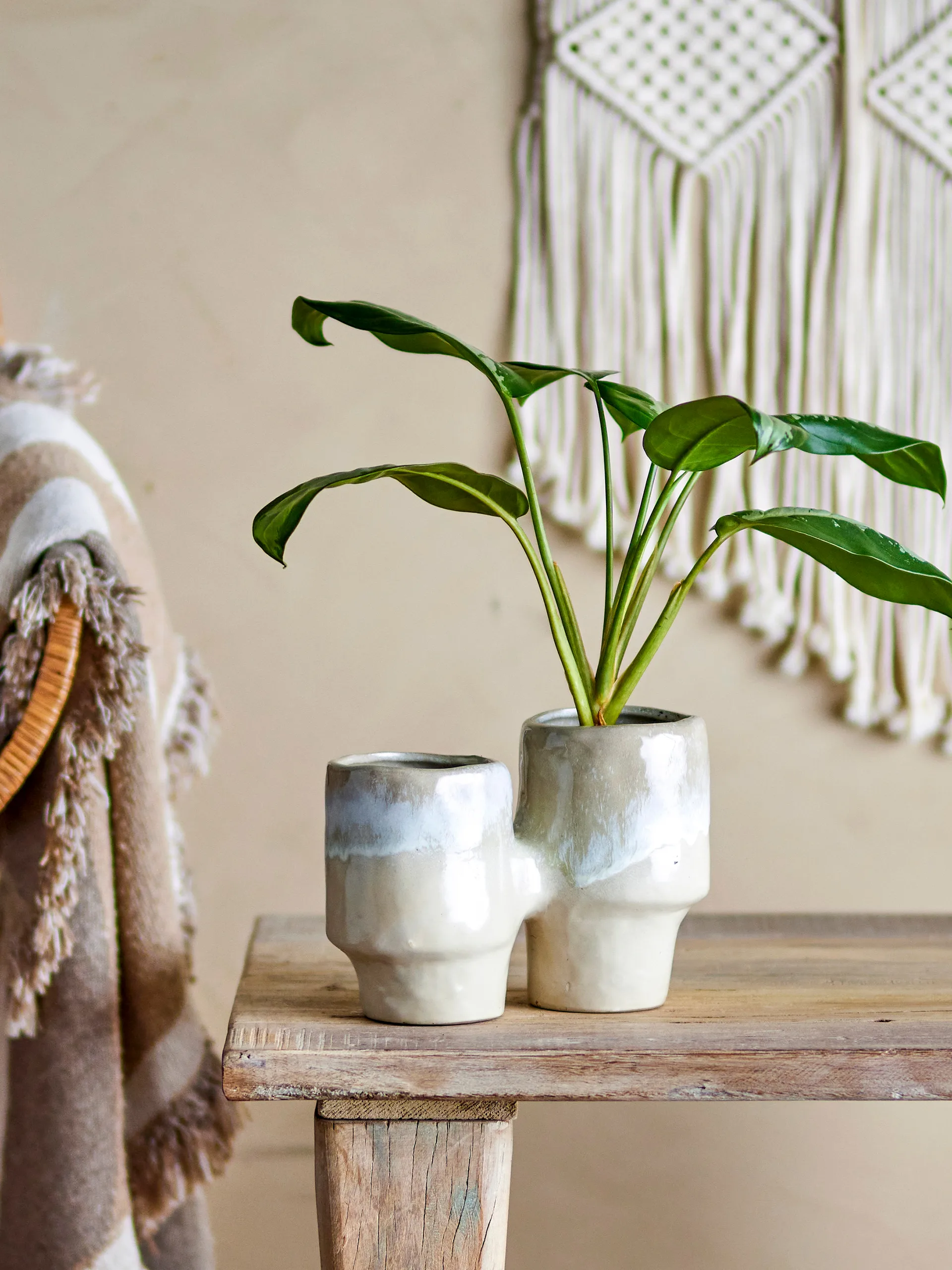 Vaso da fiori Maiak 23x16x11 cm, Brown Bloomingville