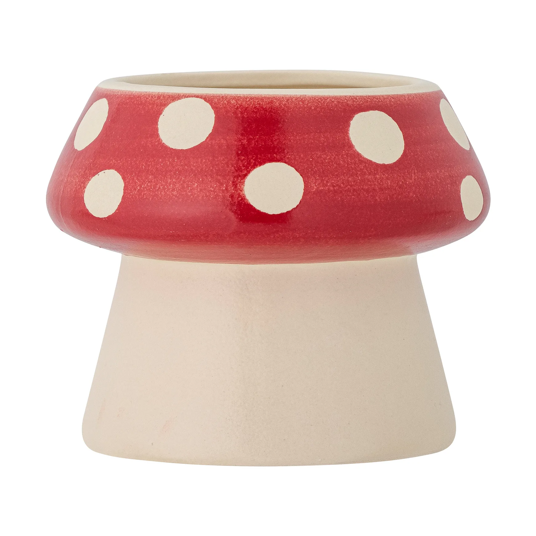 Vaso da fiori Sophine Ø12x10,5 cm, Red mushroom Bloomingville