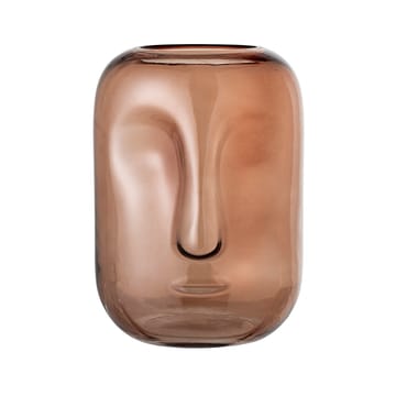 Vaso in vetro con volto Bloomingville 25 cm - marrone - Bloomingville
