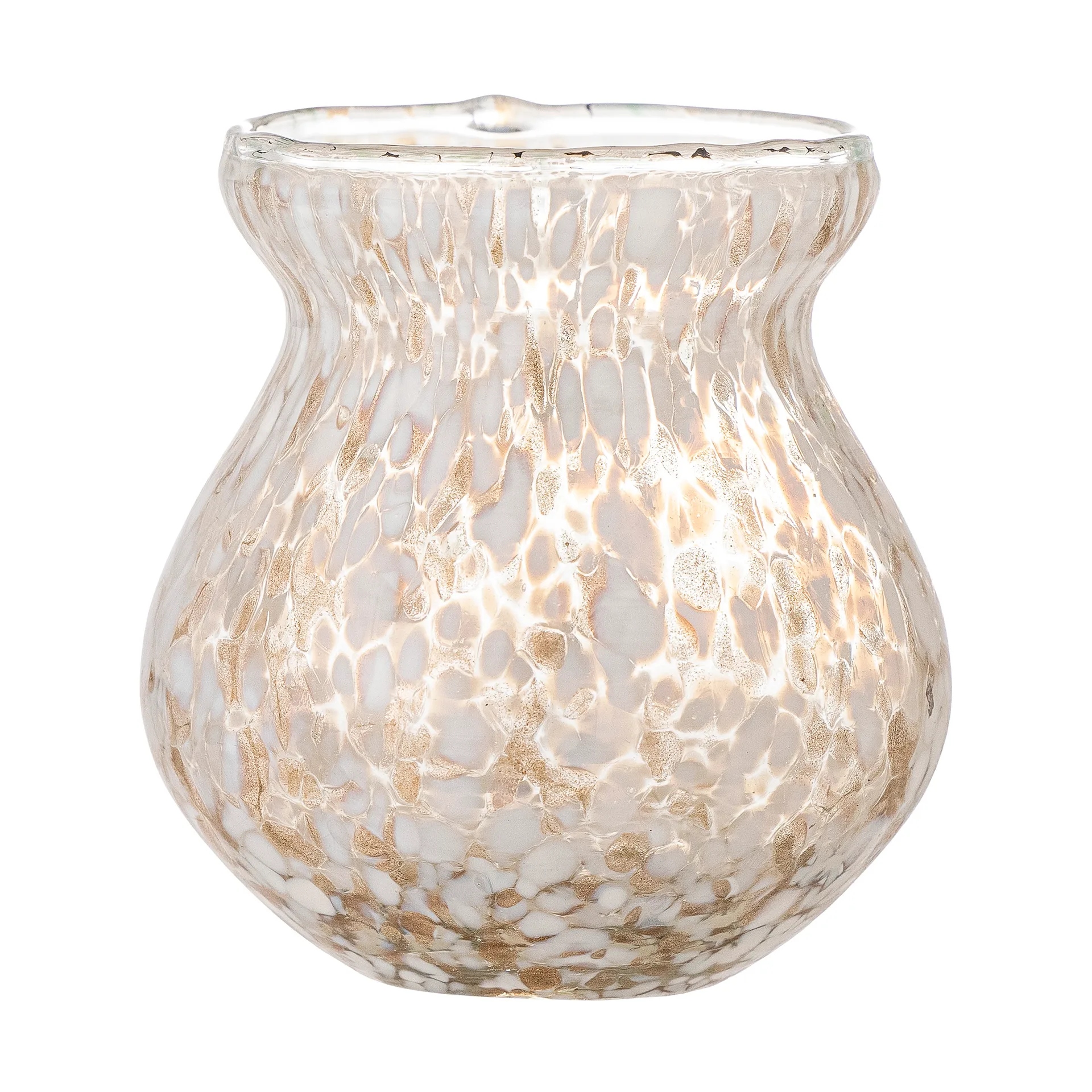 Vaso Jazmine Ø8x8 cm, Gold-glass Bloomingville