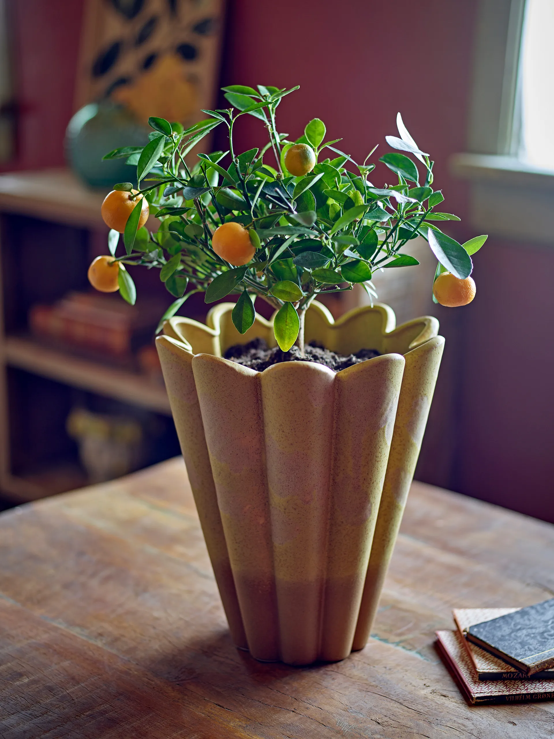 Vaso Penn 25,5x29 cm, Giallo Bloomingville