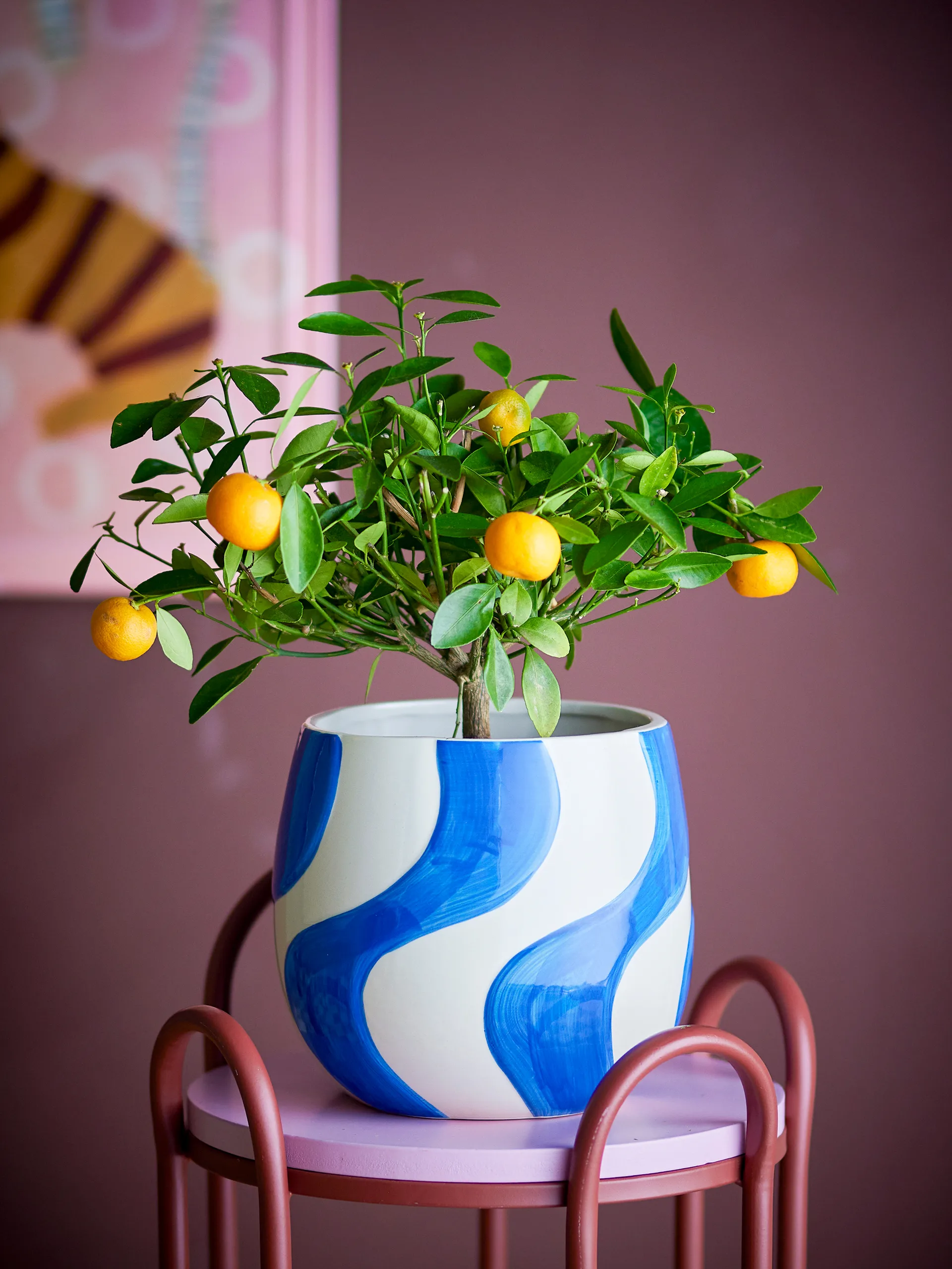 Vaso Romy Ø20,5 cm, Blu Bloomingville