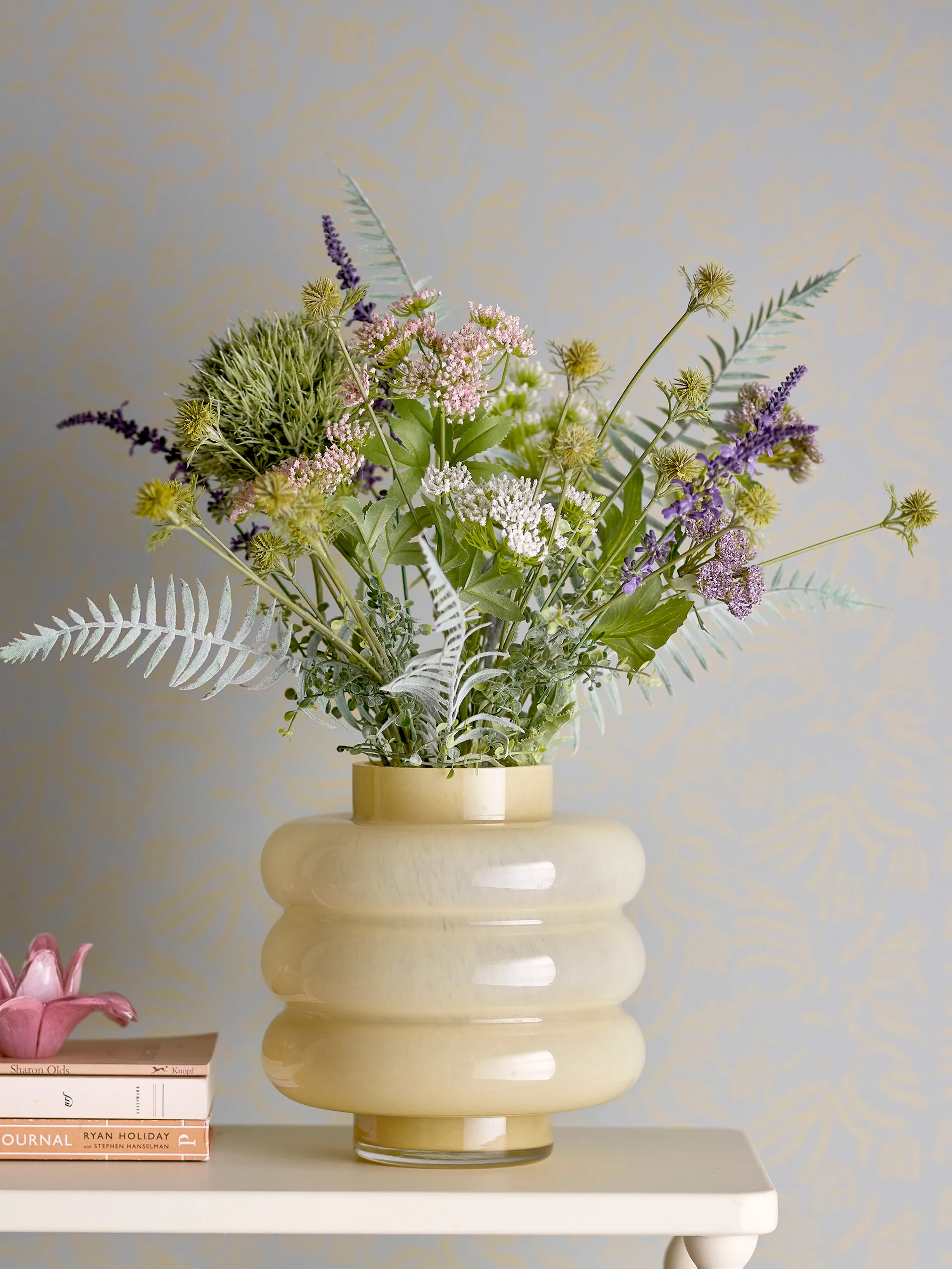 Vaso Sahara Ø21,5x22 cm, Giallo Bloomingville