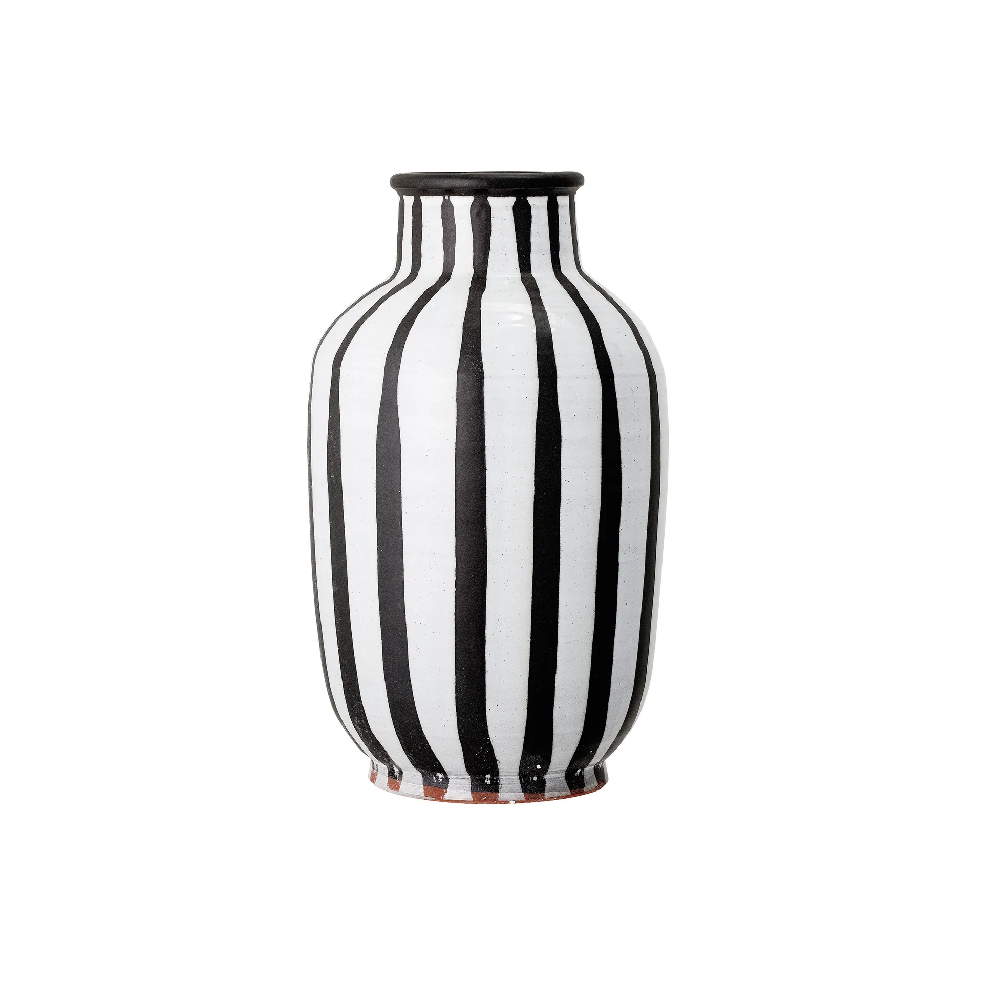 Vaso Schila terracotta 44 cm, Bianco e nero Bloomingville
