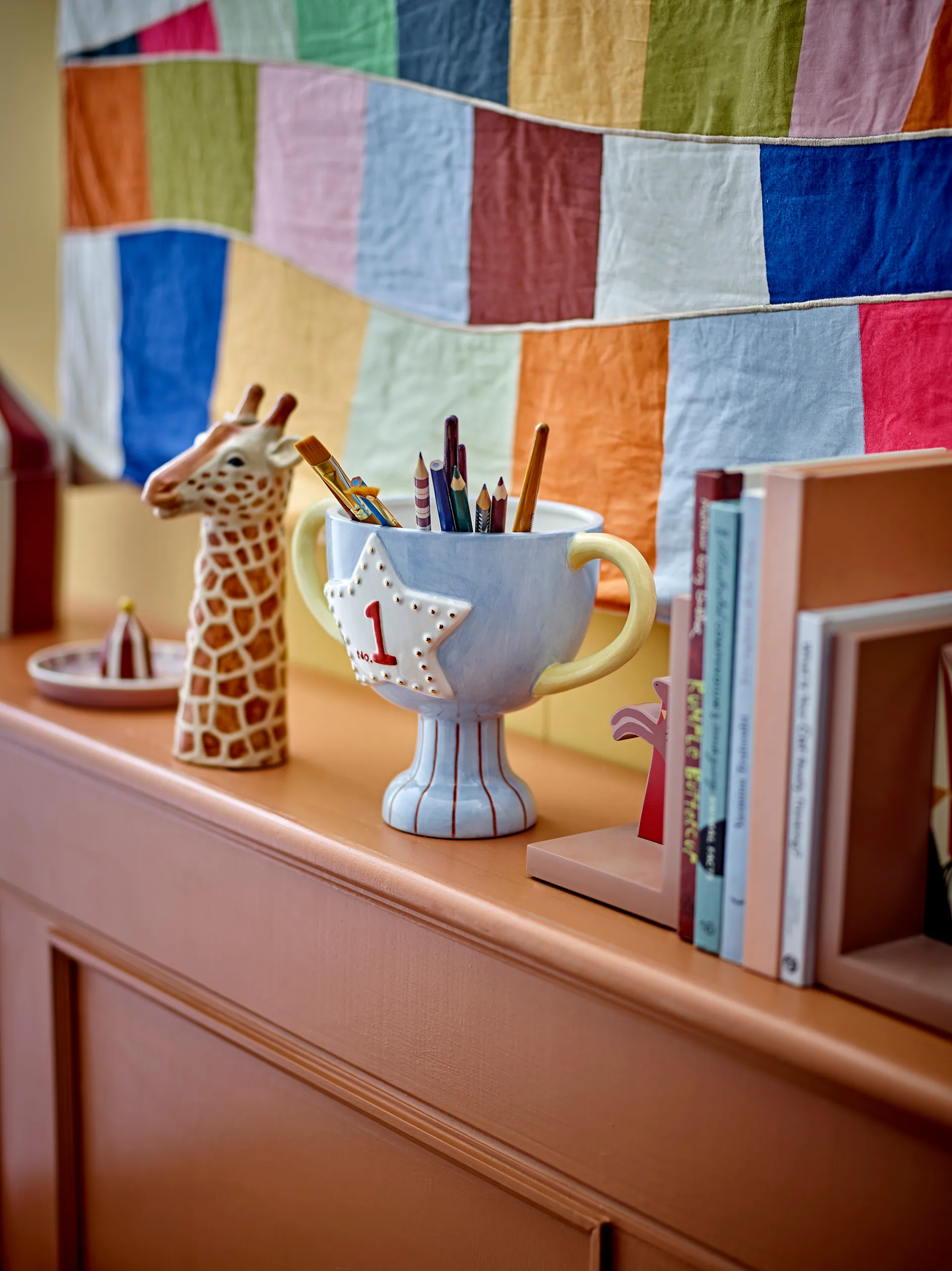 Vaso Trophy 23x16 cm, Blu Bloomingville