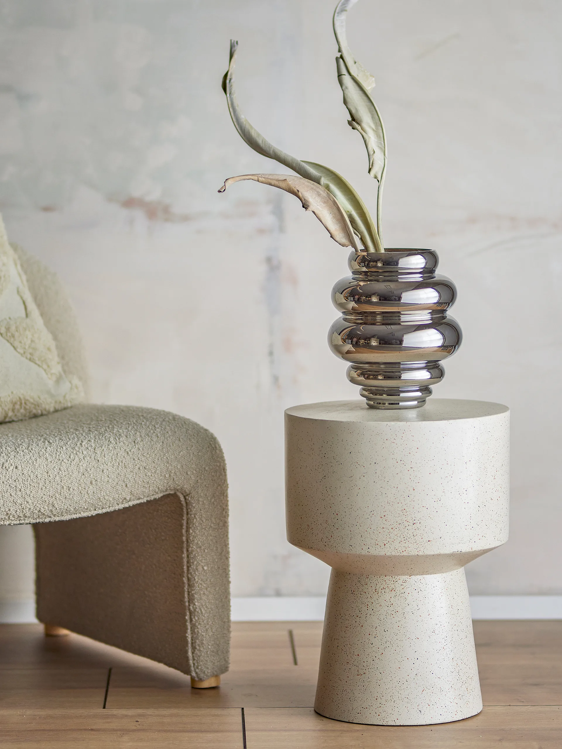 Vaso Zorya 24 cm, Argento Bloomingville