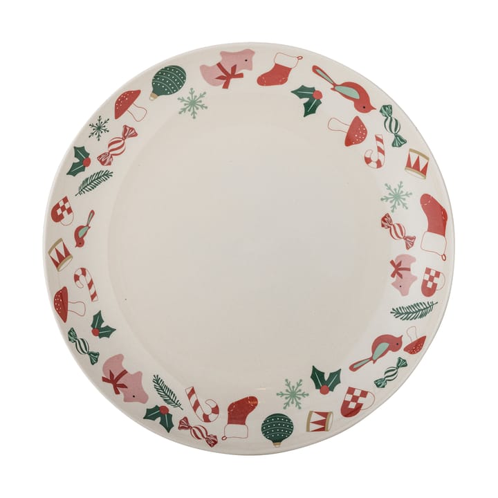 Vassoio da portata Yule Ø28 cm - Natur-rosso - Bloomingville
