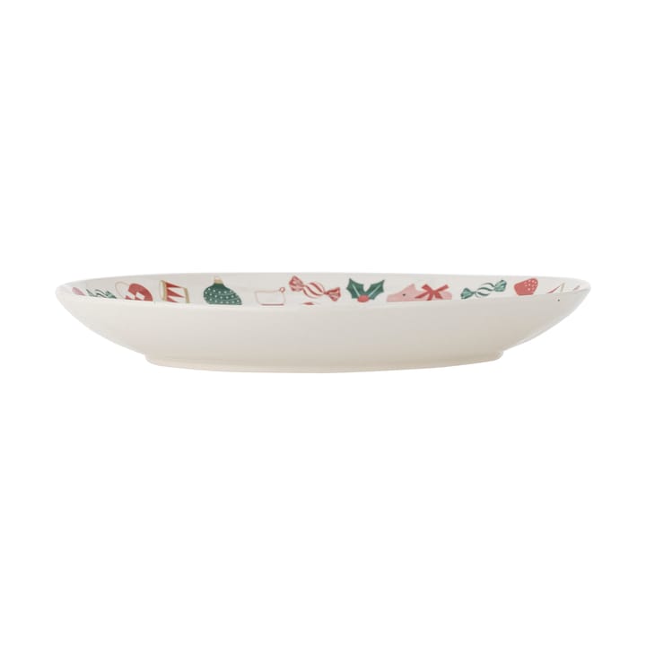 Vassoio da portata Yule Ø28 cm, Natur-rosso Bloomingville