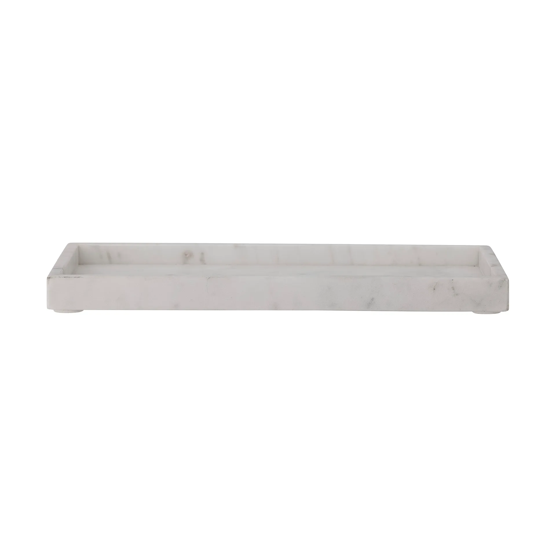 Vassoio decorativo Majsa 18x38 cm, White marble Bloomingville