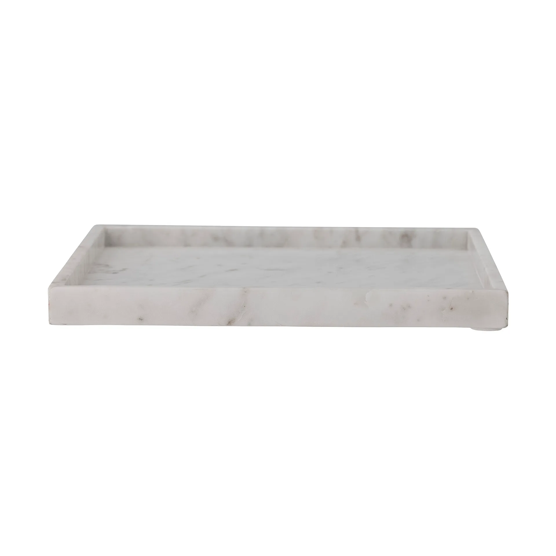 Vassoio decorativo Majsa 35x35 cm, White marble Bloomingville