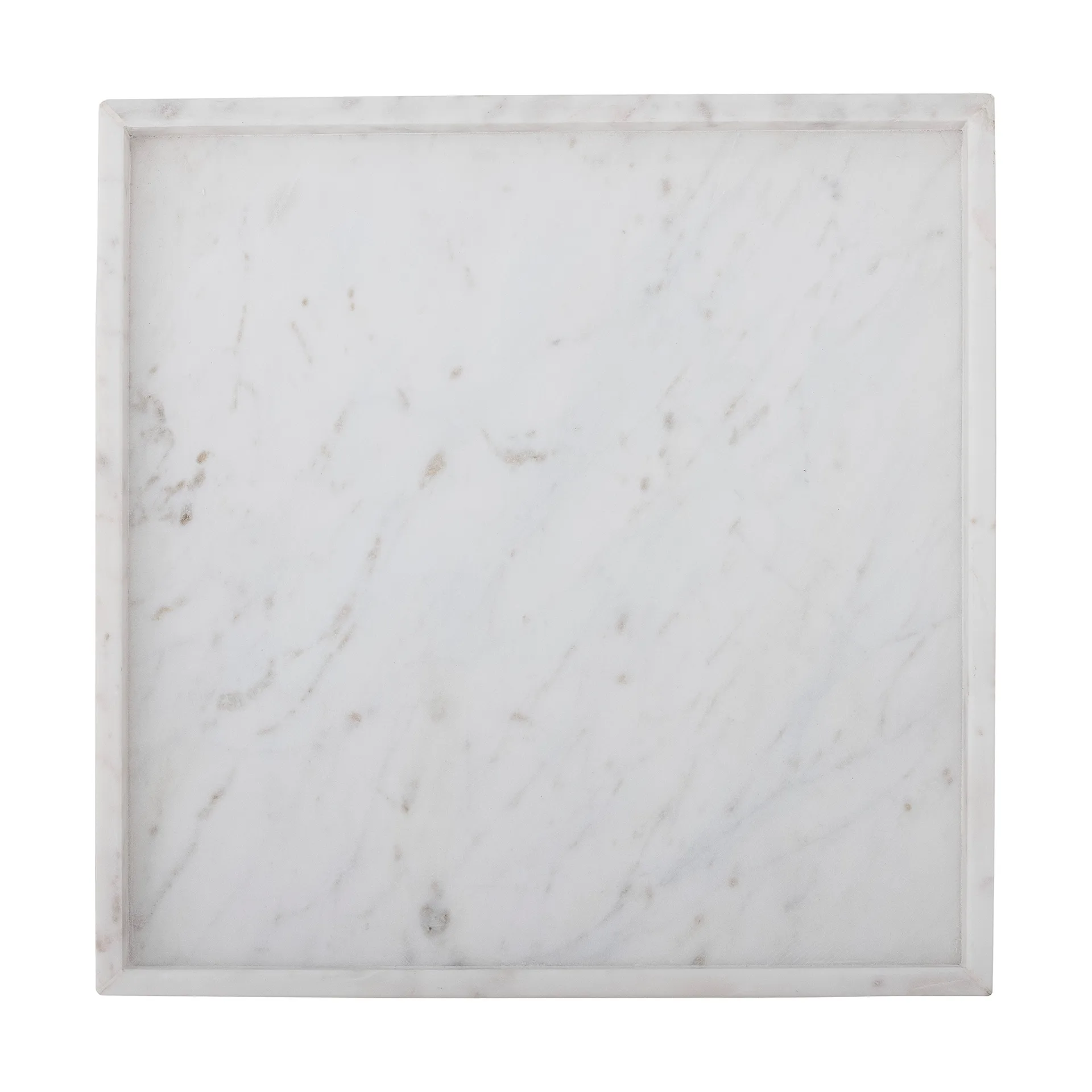 Vassoio decorativo Majsa 35x35 cm, White marble Bloomingville