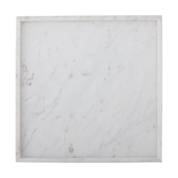 Vassoio decorativo Majsa 35x35 cm - White marble - Bloomingville
