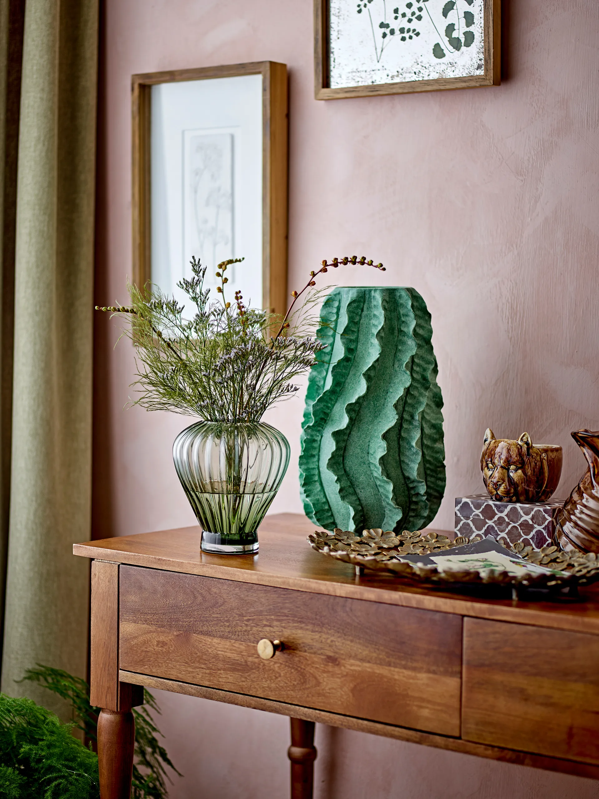 Vassoio decorativo Micha 25x43,5 cm, Oro Bloomingville