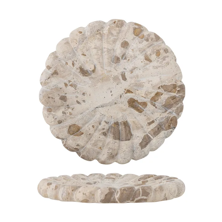 Vassoio Marlie marmo Ø22,5 cm - Natur - Bloomingville