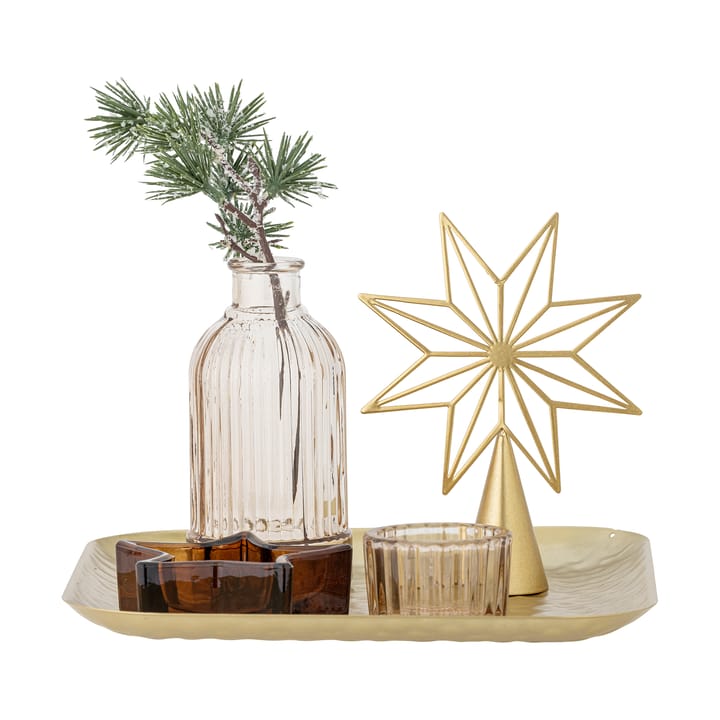 Vassoio Sanga con oggetti decorativi 6 pezzi - Oro - Bloomingville