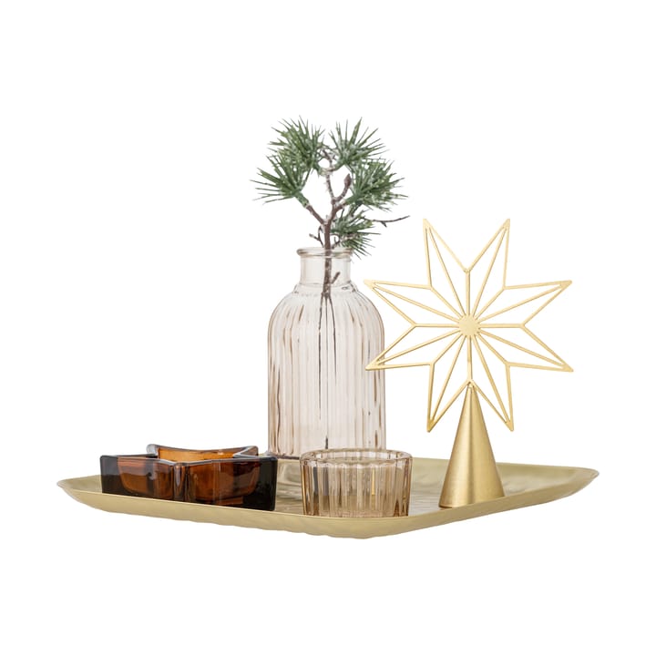 Vassoio Sanga con oggetti decorativi 6 pezzi, Oro Bloomingville