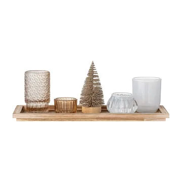 Vassoio Sanga con portacandele 6 pezzi - Oro - Bloomingville