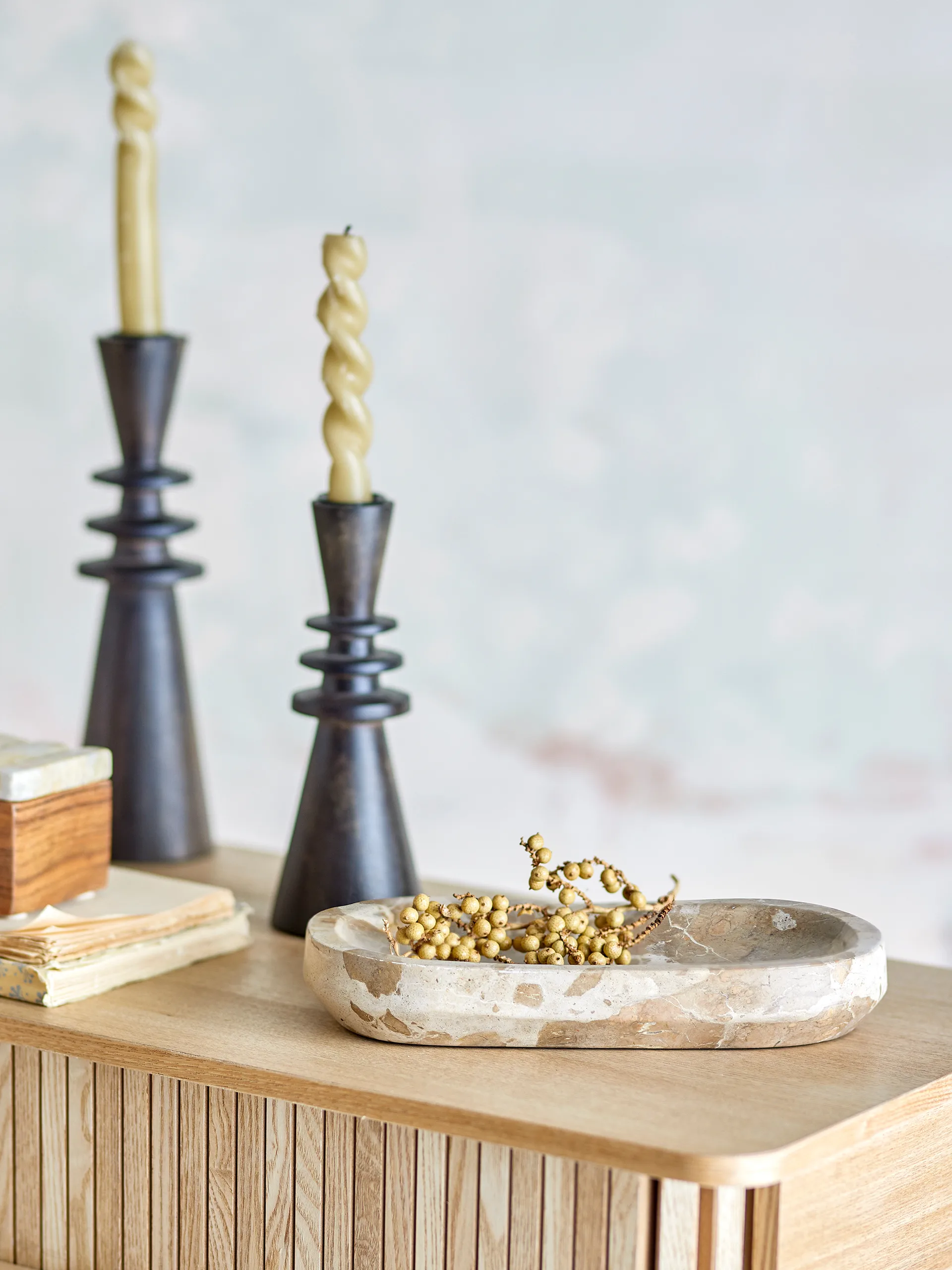 Vassoio Shao marmo 24,5x12,5 cm, Natur Bloomingville