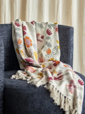 Vivielle plaid - Multi, 160x130 cm - Bloomingville