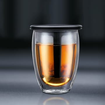 Bicchiere con colino da tè Tea For One - nero - Bodum