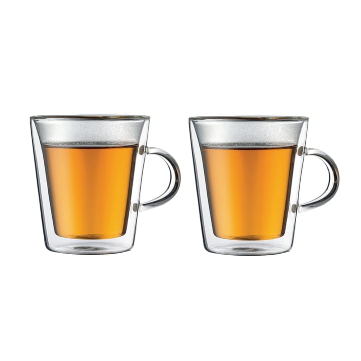 Bicchiere in doppio vetro con manico Canteen confezione da 2 - 0,2 L - Bodum