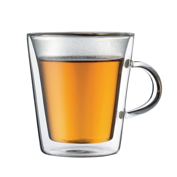 Bicchiere in doppio vetro con manico Canteen confezione da 2, 0,2 L Bodum
