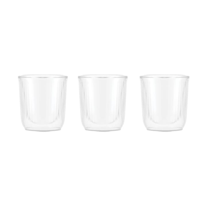 Bicchiere in doppio vetro Douro 6 cl confezione da 3 - Trasparente-bambù - Bodum
