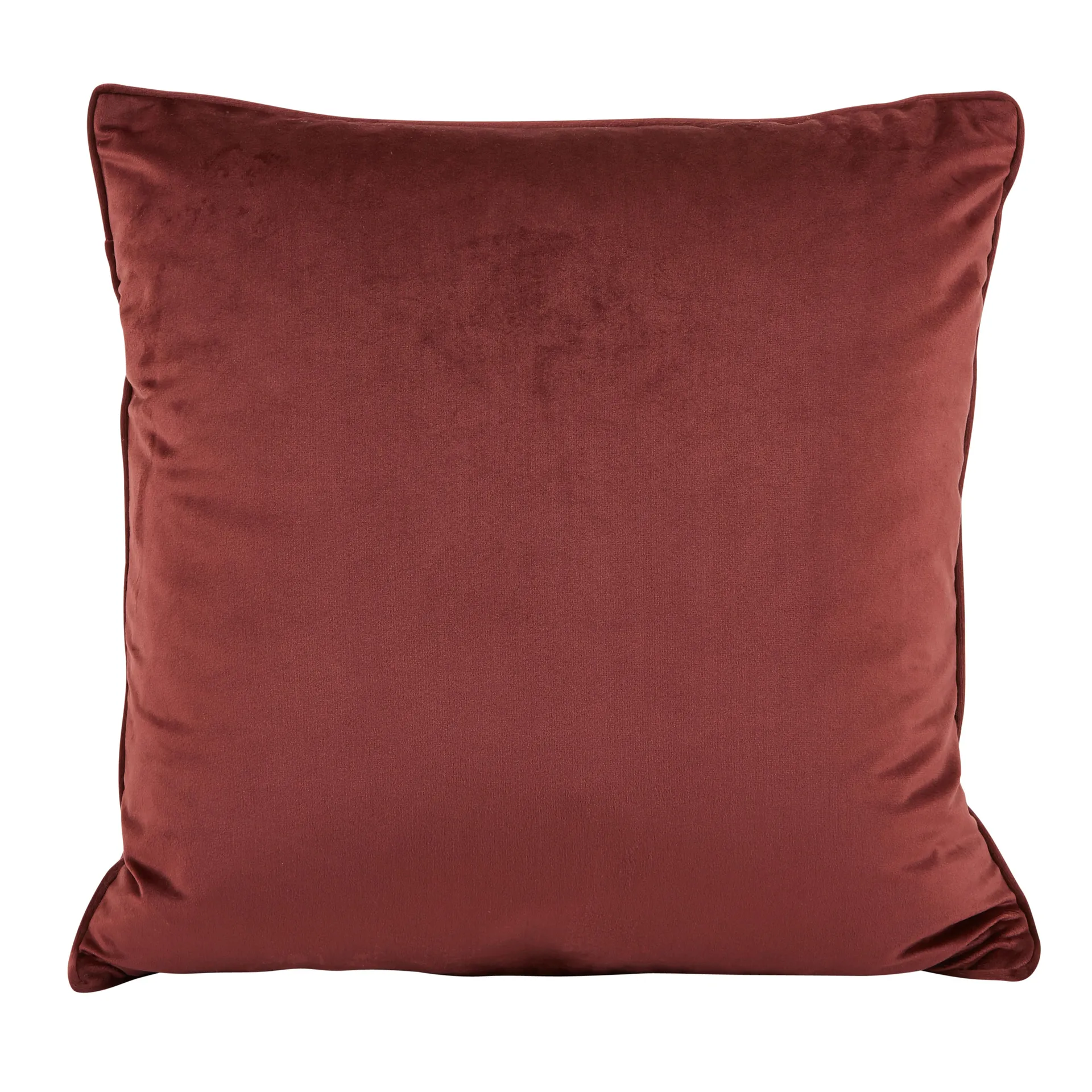 Fodera per cuscino Anna velluto, rosso ruggine Boel & Jan