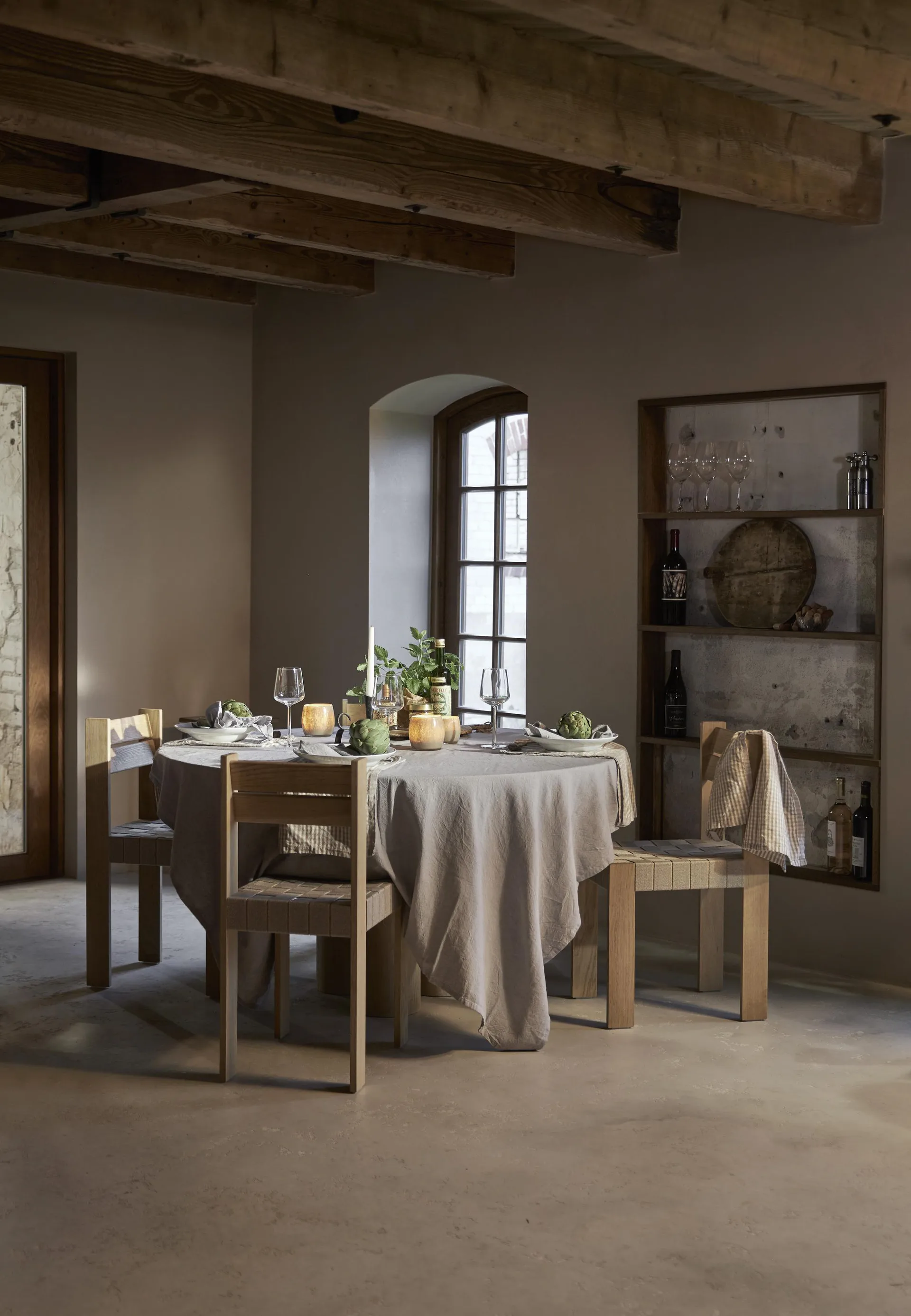 Portacandela Goya Ø 8 cm, Bianco Boel & Jan