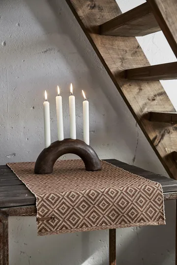 Portacandele dell'Avvento Arcus, 26 cm - Marrone - Boel & Jan