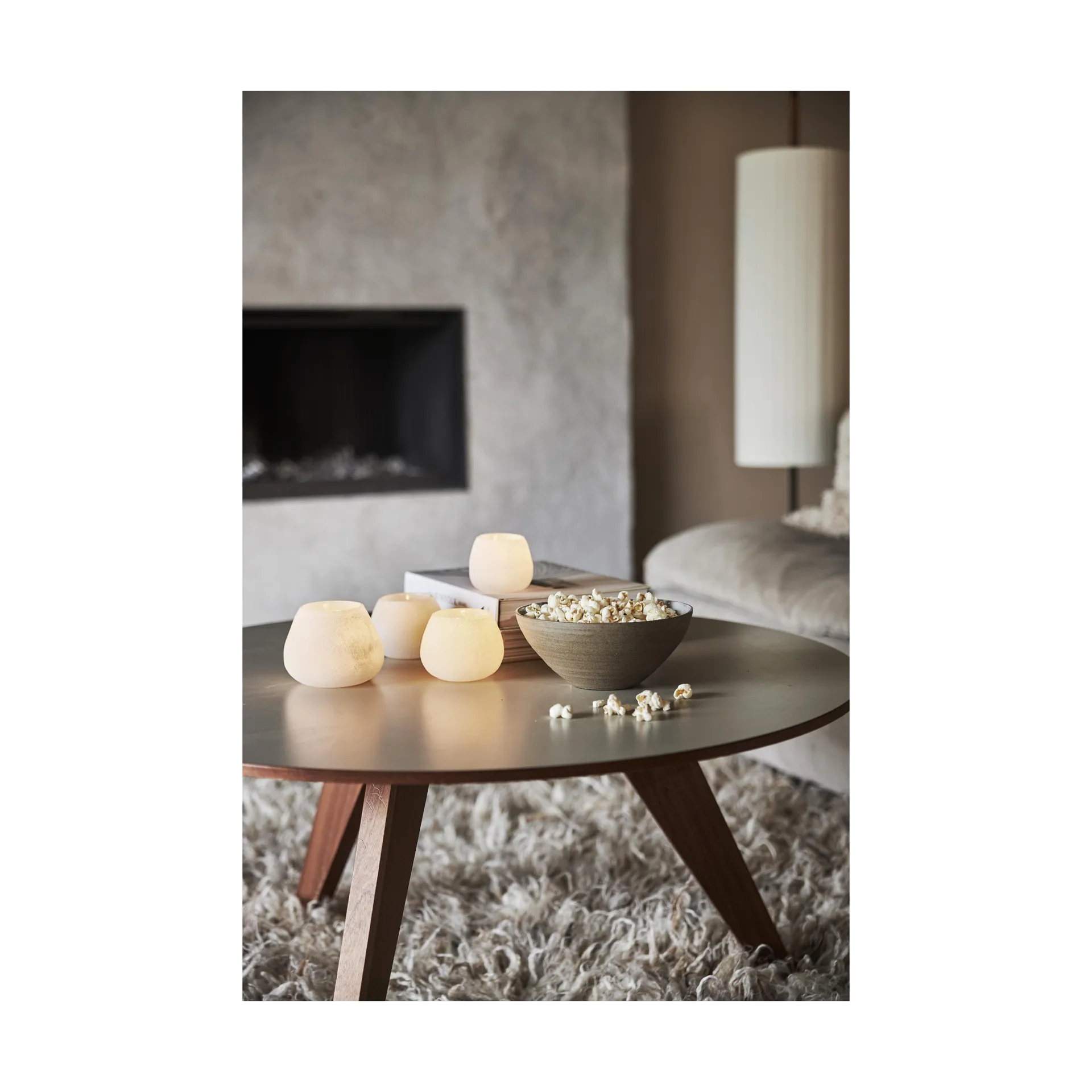 Portancandela Norrvik bianco, Ø 7,5 cm Boel & Jan