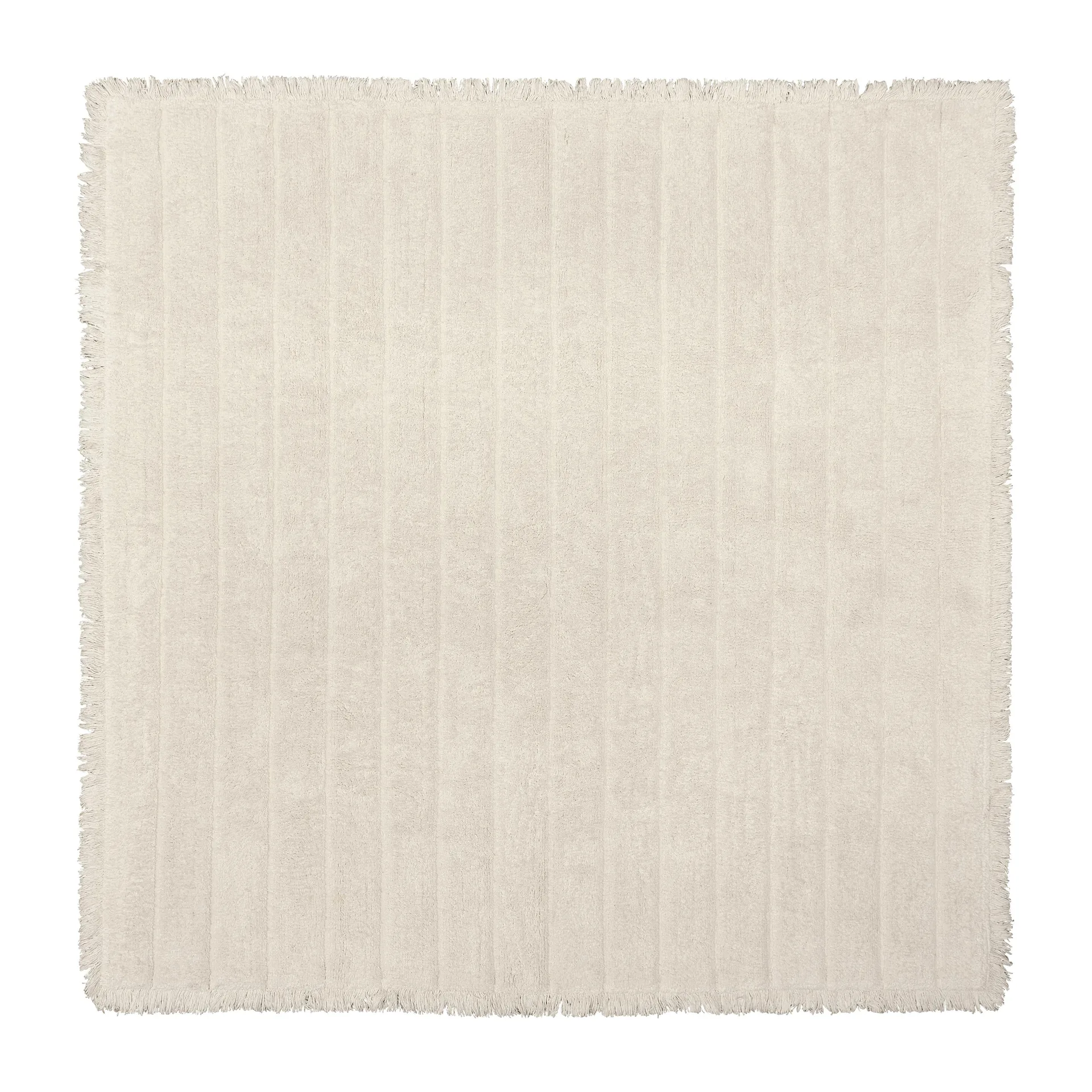 Tappeto in cotone Zoe 160x160 cm, Bianco sporco Boel & Jan
