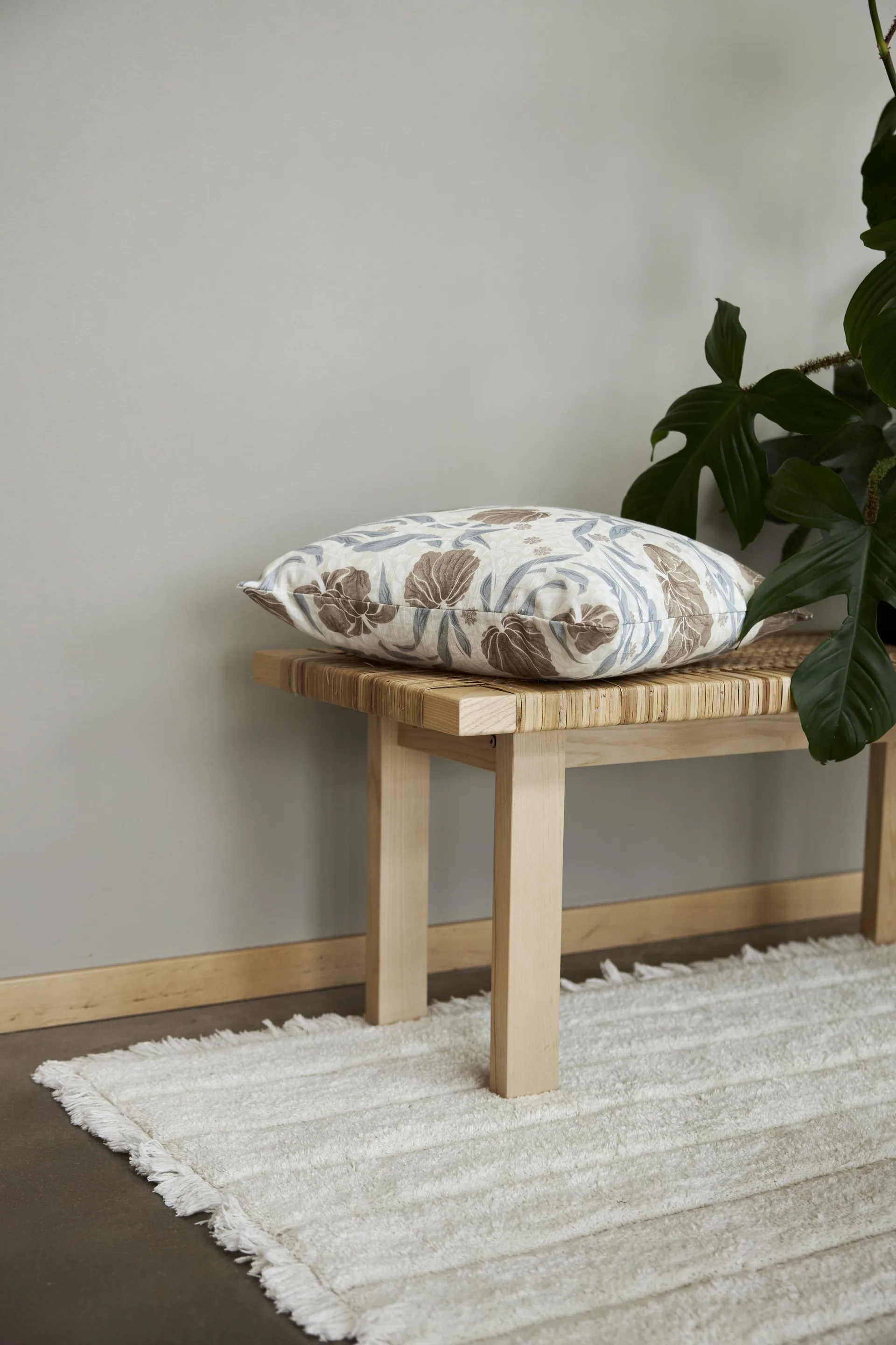 Tappeto in cotone Zoe 160x160 cm, Bianco sporco Boel & Jan
