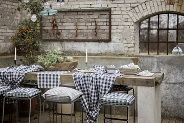 Tovaglia Grete 135x250 cm - Blu - Boel & Jan