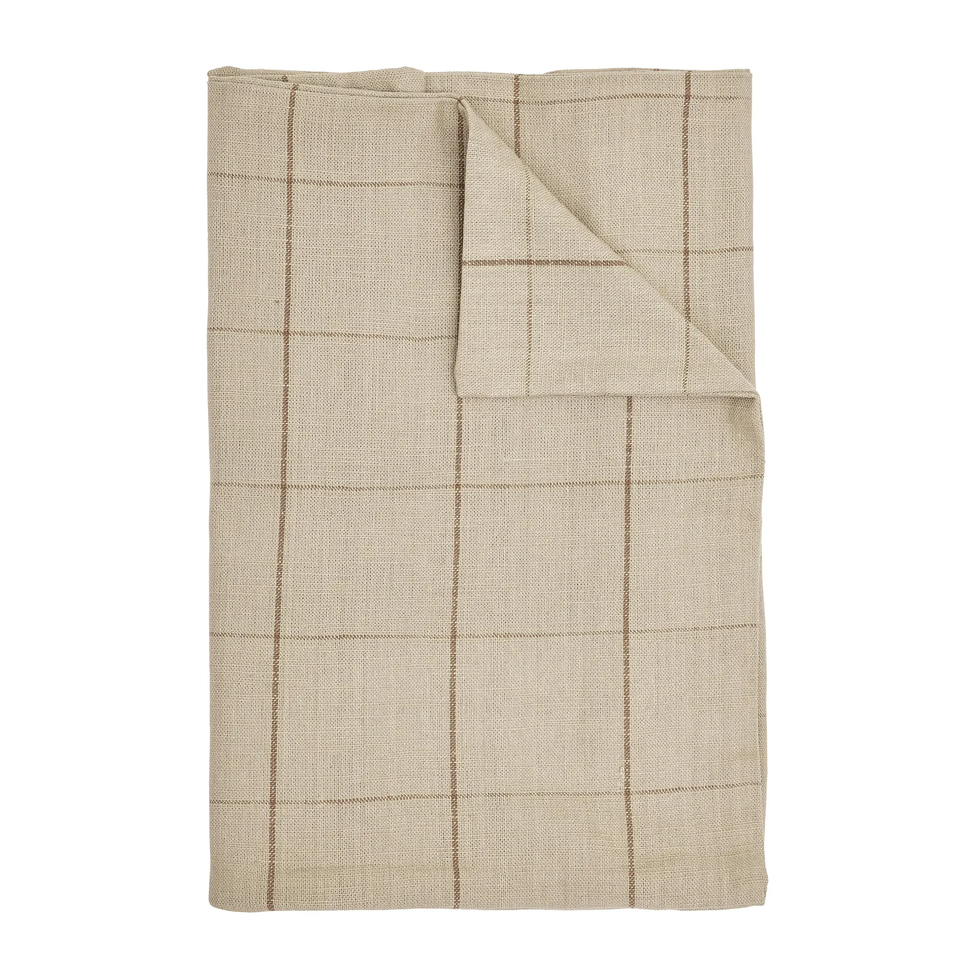 Tovaglia in cotone Lunnevik small 150x150 cm, Beige Boel & Jan