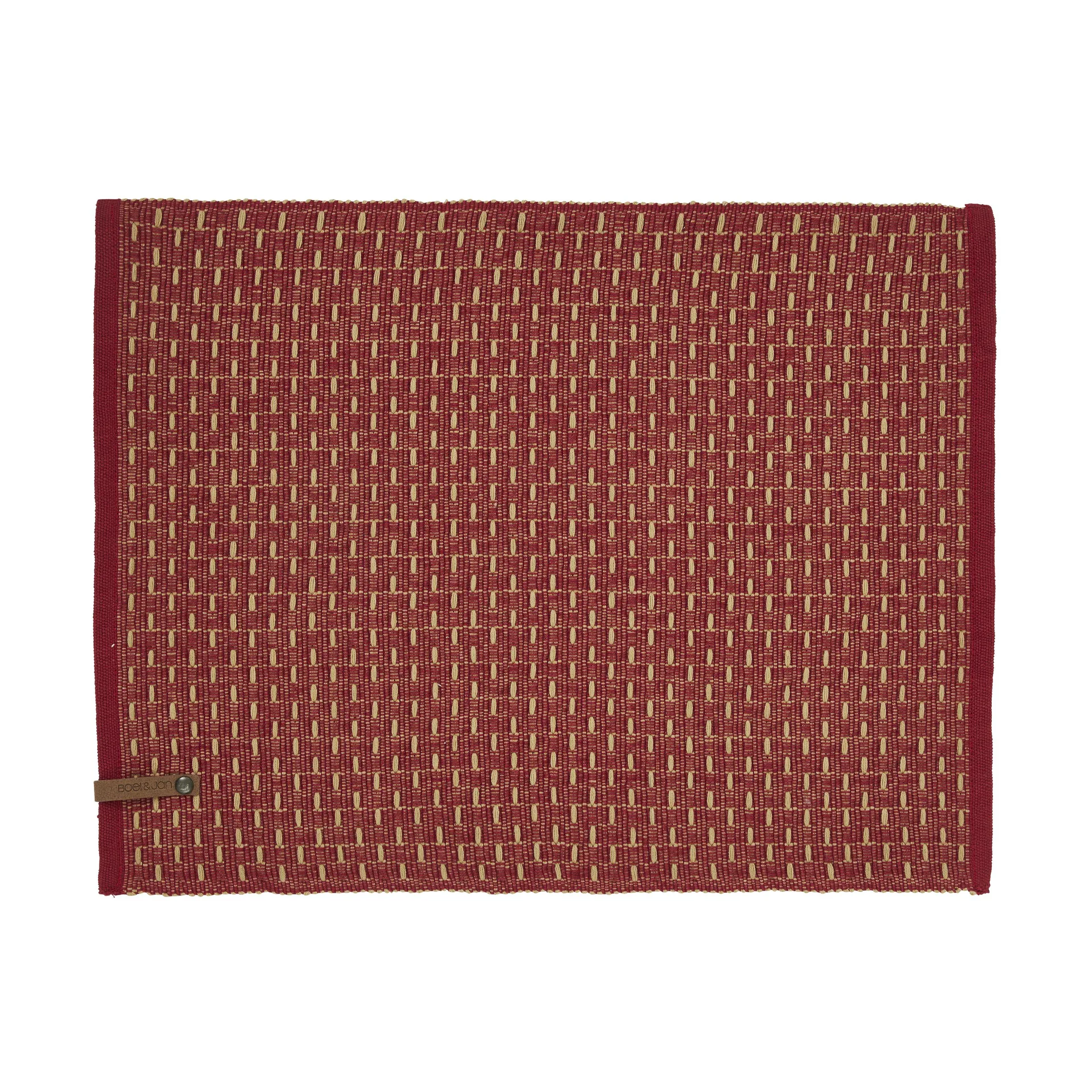 Tovaglietta Theun 35x45 cm, Rosso, colore naturale Boel & Jan